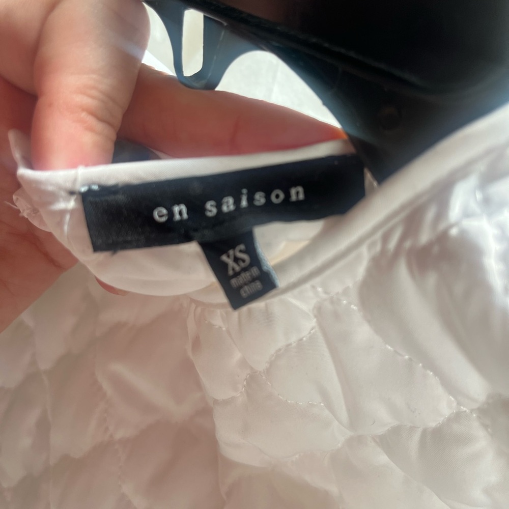 En Saison Quilted Peplum Top Size XS - Picture 3 of 3